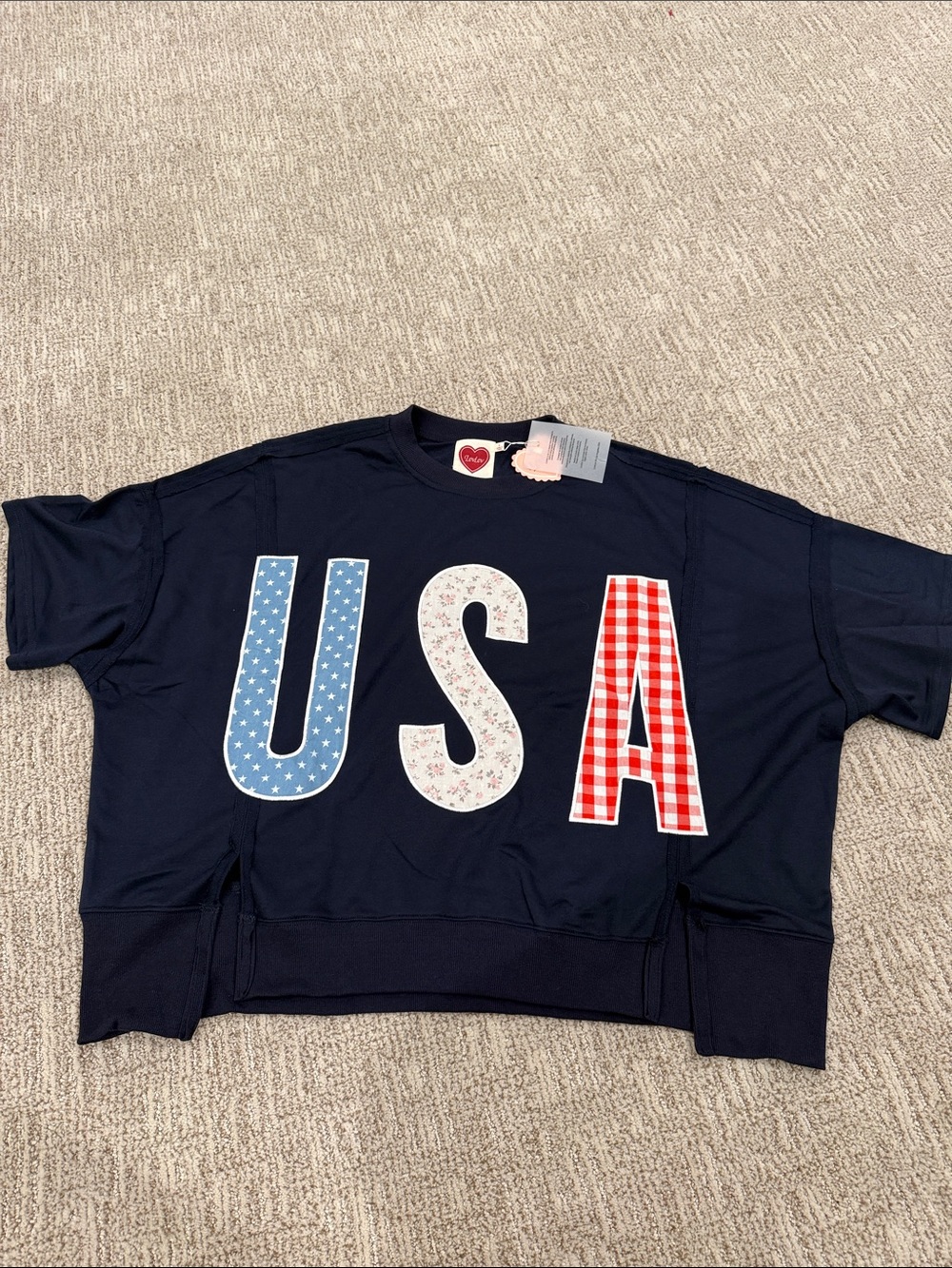 Oversized USA top NWT
